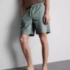 Pantaloni scurți din amestec de in, cu șnur Pantaloni scurți din amestec de in, cu șnur