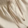 Pantaloni scurți din amestec de in, cu șnur Pantaloni scurți din amestec de in, cu șnur