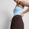 Pantaloni scurți din bumbac cu cordon de strângere Pantaloni scurți din bumbac cu cordon de strângere
