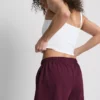Pantaloni scurți din bumbac cu cordon de strângere Pantaloni scurți din bumbac cu cordon de strângere