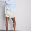 Pantaloni scurți din bumbac cu cordon de strângere Pantaloni scurți din bumbac cu cordon de strângere