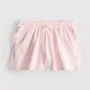 Pantaloni scurți din bumbac cu cordon de strângere Pantaloni scurți din bumbac cu cordon de strângere