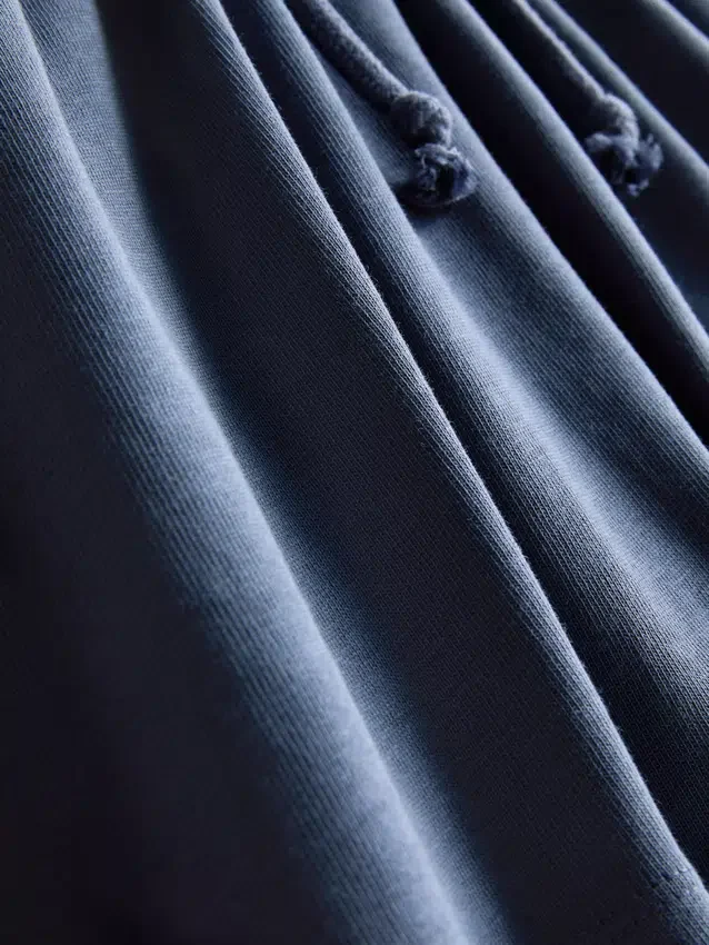 Pantaloni scurți din bumbac cu cordon de strângere Pantaloni scurți din bumbac cu cordon de strângere