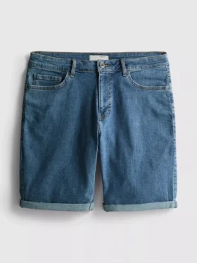 Pantaloni scurți din denim cu croială dreaptă