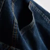 Pantaloni scurți din denim cu croială dreaptă Pantaloni scurți din denim cu croială dreaptă