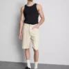 Pantaloni scurți din denim cu croială lejeră Pantaloni scurți din denim cu croială lejeră