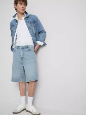 Pantaloni scurți din denim cu croială lejeră