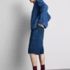 Pantaloni scurți din denim cu croială lejeră Pantaloni scurți din denim cu croială lejeră