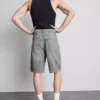 Pantaloni scurți din denim cu croială lejeră Pantaloni scurți din denim cu croială lejeră