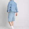 Pantaloni scurți din denim cu croială lejeră Pantaloni scurți din denim cu croială lejeră