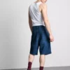 Pantaloni scurți din denim cu croială lejeră Pantaloni scurți din denim cu croială lejeră