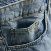 Pantaloni scurți din denim cu croială lejeră Pantaloni scurți din denim cu croială lejeră