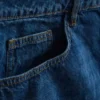 Pantaloni scurți din denim cu croială lejeră Pantaloni scurți din denim cu croială lejeră