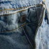 Pantaloni scurți din denim cu croială lejeră Pantaloni scurți din denim cu croială lejeră