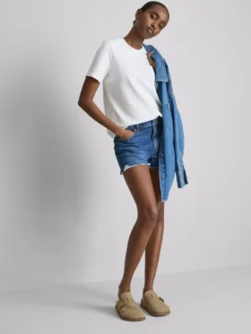 Pantaloni Scurți din denim cu rupturi