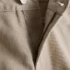 Pantaloni scurți din denim cu talie medie și tiv răsfrânt Pantaloni scurți din denim cu talie medie și tiv răsfrânt