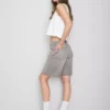 Pantaloni Scurți din denim cu tiv nefinisat Pantaloni Scurți din denim cu tiv nefinisat