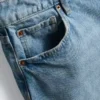 Pantaloni Scurți din denim cu tiv nefinisat Pantaloni Scurți din denim cu tiv nefinisat