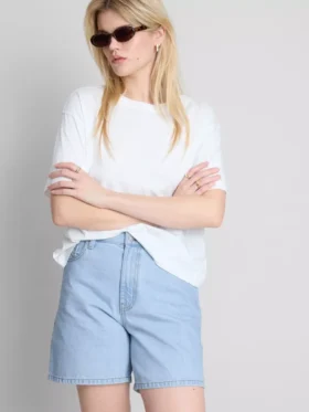 Pantaloni Scurți din denim de bumbac