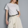 Pantaloni Scurți din denim de bumbac Pantaloni Scurți din denim de bumbac