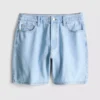 Pantaloni Scurți din denim de bumbac Pantaloni Scurți din denim de bumbac