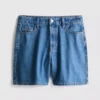 Pantaloni Scurți din denim de bumbac Pantaloni Scurți din denim de bumbac