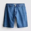 Pantaloni Scurți din denim de bumbac Pantaloni Scurți din denim de bumbac