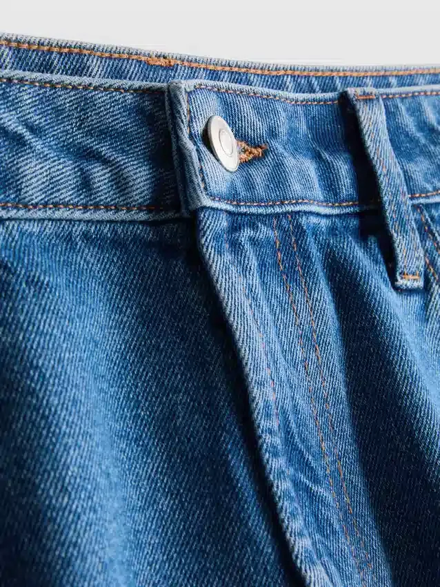 Pantaloni Scurți din denim de bumbac Pantaloni Scurți din denim de bumbac
