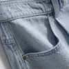 Pantaloni Scurți din denim de bumbac Pantaloni Scurți din denim de bumbac