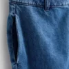 Pantaloni Scurți din denim de bumbac Pantaloni Scurți din denim de bumbac