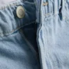 Pantaloni scurți din denim de bumbac, cu croi în A Pantaloni scurți din denim de bumbac, cu croi în A