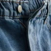 Pantaloni scurți din denim de bumbac, cu croi în A Pantaloni scurți din denim de bumbac, cu croi în A