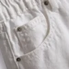 Pantaloni scurți din denim de bumbac, cu croi în A Pantaloni scurți din denim de bumbac, cu croi în A