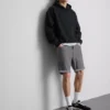 Pantaloni scurți din denim slim cu talie medie