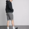 Pantaloni scurți din denim slim cu talie medie