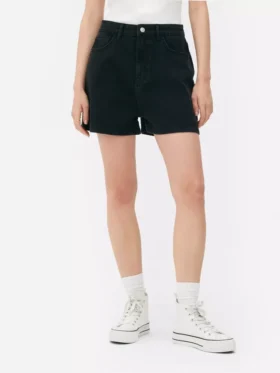 Pantaloni scurți din denim tip „mom”