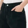 Pantaloni scurți din denim tip „mom” Pantaloni scurți din denim tip „mom”