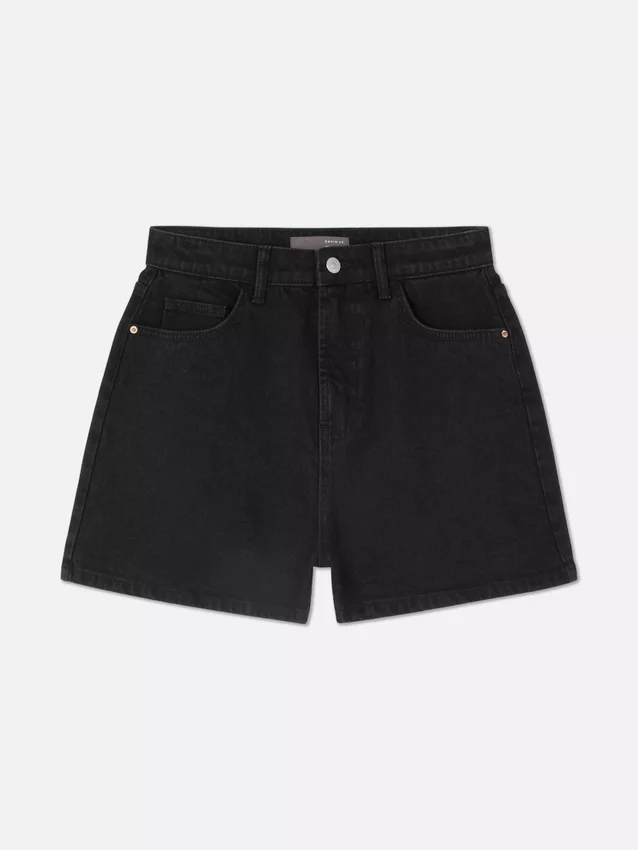 Pantaloni scurți din denim tip „mom” Pantaloni scurți din denim tip „mom”