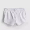 Pantaloni scurți din jersey cu detalii cu nasturi, cu conținut ridicat de bumbac Pantaloni scurți din jersey cu detalii cu nasturi, cu conținut ridicat de bumbac