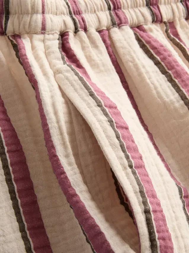 Pantaloni Scurți din muselină de bumbac Pantaloni Scurți din muselină de bumbac