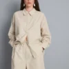 Pantaloni scurți din poplin de bumbac cu dungi Pantaloni scurți din poplin de bumbac cu dungi
