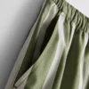 Pantaloni scurți din poplin de bumbac cu dungi Pantaloni scurți din poplin de bumbac cu dungi