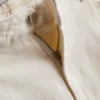Pantaloni scurți evazați din denim cu pliuri, cu conținut ridicat de bumbac Pantaloni scurți evazați din denim cu pliuri, cu conținut ridicat de bumbac