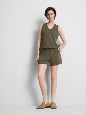 Pantaloni scurți lejer din amestec de modal