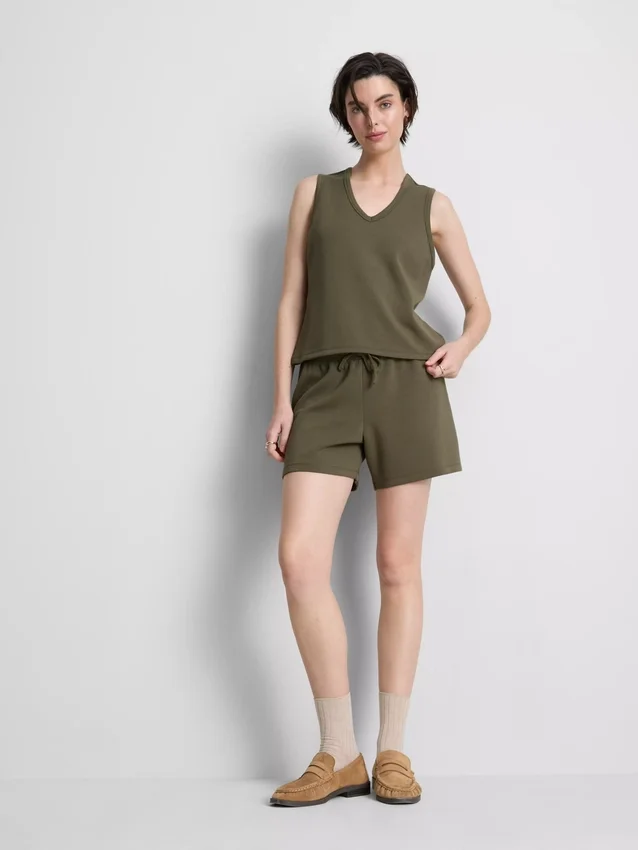 Pantaloni scurți lejer din amestec de modal Pantaloni scurți lejer din amestec de modal