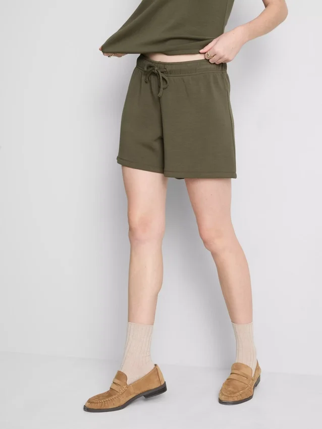 Pantaloni scurți lejer din amestec de modal Pantaloni scurți lejer din amestec de modal