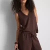 Pantaloni scurți lejer din amestec de modal Pantaloni scurți lejer din amestec de modal
