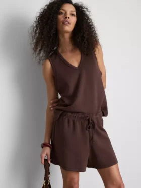 Pantaloni scurți lejer din amestec de modal