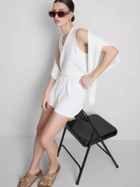 Pantaloni scurți lejer din amestec de modal