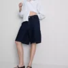 Pantaloni Scurți lungi din denim de bumbac